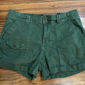 Time and Tru Olive Green Cargo Shorts